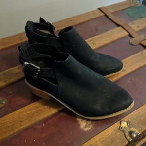 Womens black booties